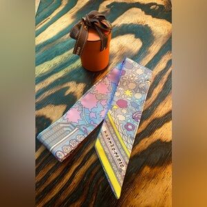 Authentic Hermes Twilly TAPIS PERSANS Silk Scarf W/Box